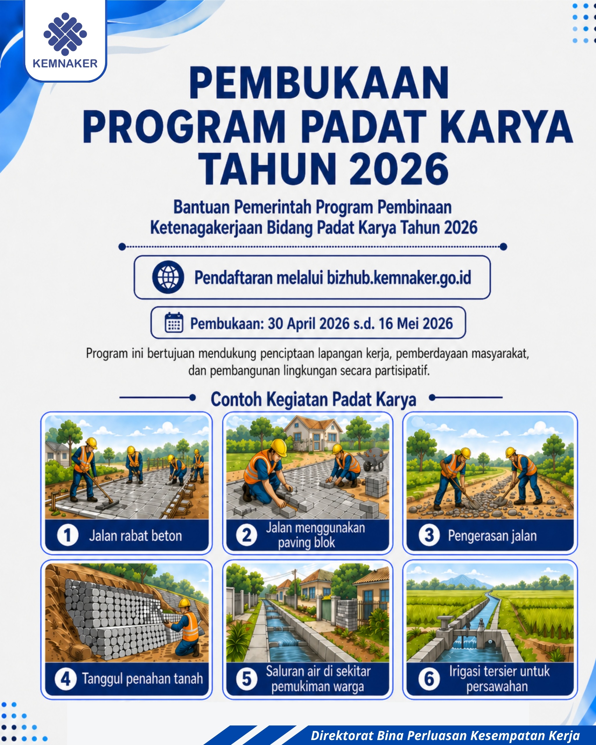 Pendaftaran Padat Karya